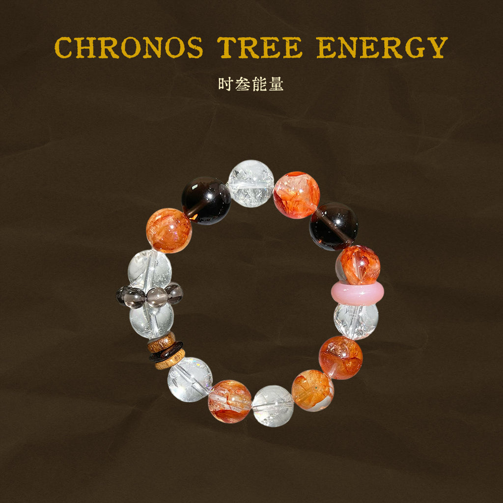 Hematoid Ouartz｜SmokyQuartz｜Rock Crystal｜Jewelry Bracelet - Chronos Tree Energy