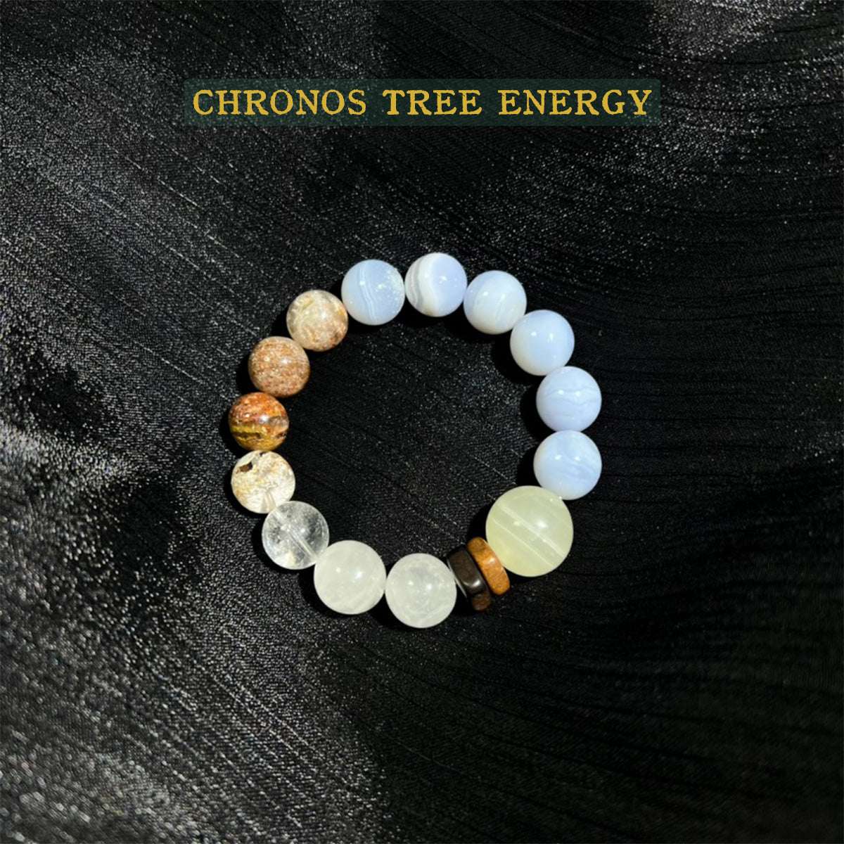 Blue Lace Agate｜Phantom Quartz｜Citrine｜Rock Crystal｜Jewelry Bracelet - Chronos Tree Energy