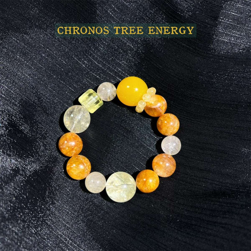 Carnelian｜Hematoid Quartz‌｜Citrine｜Golden Healer｜Rock Crystal｜Jewelry Bracelet - Chronos Tree Energy