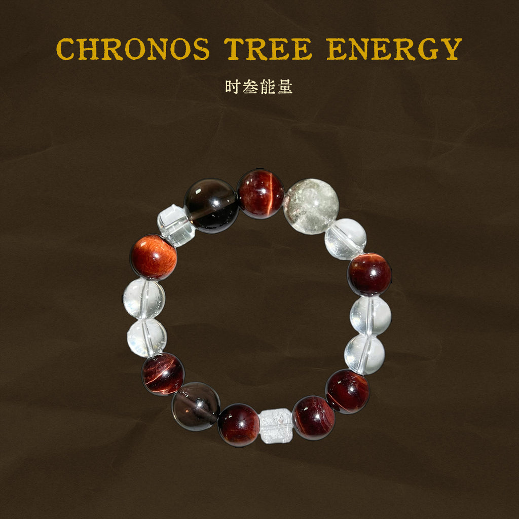 Tigerite｜Smoky Quartz｜Rock Crystal｜Jewelry Bracelet - Chronos Tree Energy