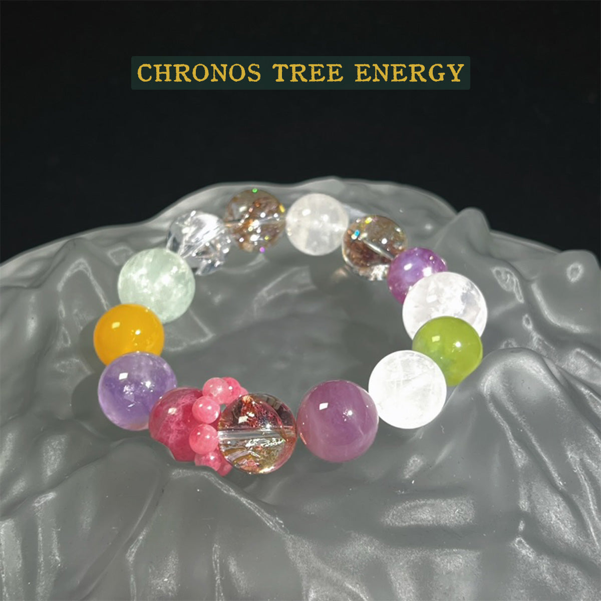 Amethyst｜Rock Crystal｜Super Seven‌｜Rhodonite｜Serpentine Jade｜Phantom Quartz｜Carnelian｜Jewelry Bracelet - Chronos Tree Energy
