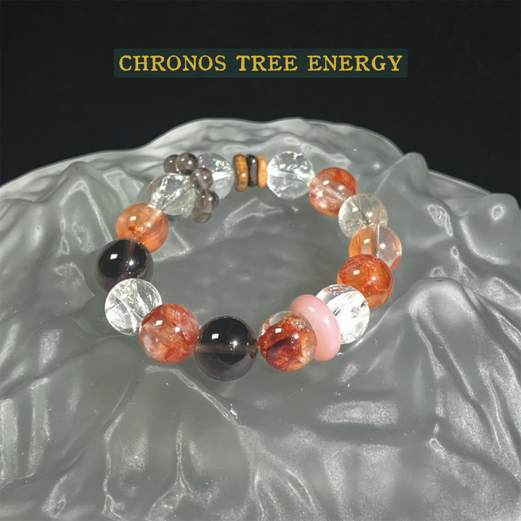 Hematoid Ouartz｜SmokyQuartz｜Rock Crystal｜Jewelry Bracelet - Chronos Tree Energy