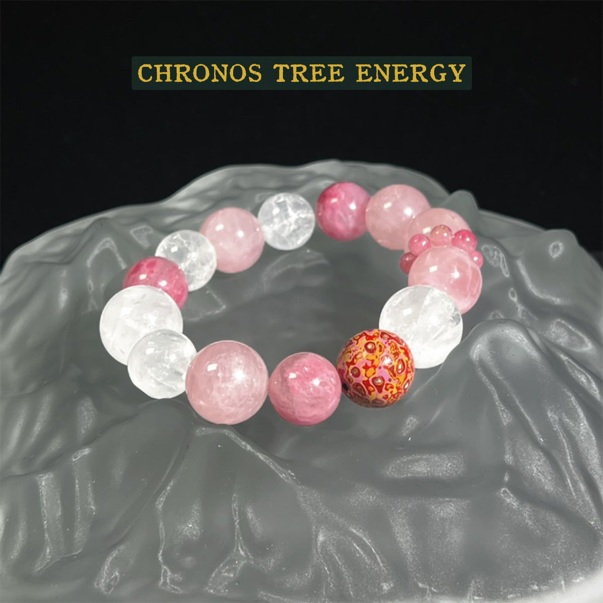 Rose Quartz｜Rock Crystal｜Rhodonite｜Jewelry Bracelet - Chronos Tree Energy