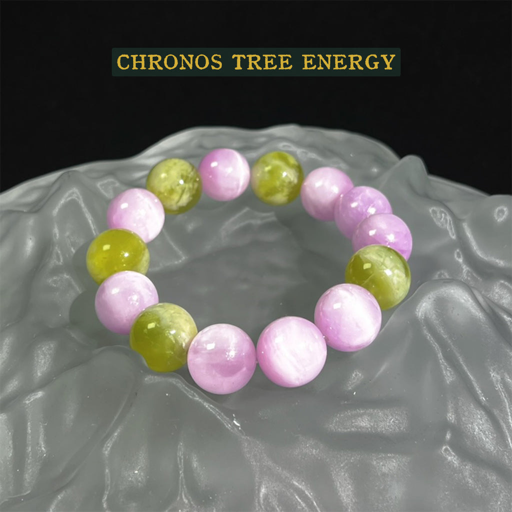 Kunzite｜Serpentine Jade｜Jewelry Bracelet - Chronos Tree Energy