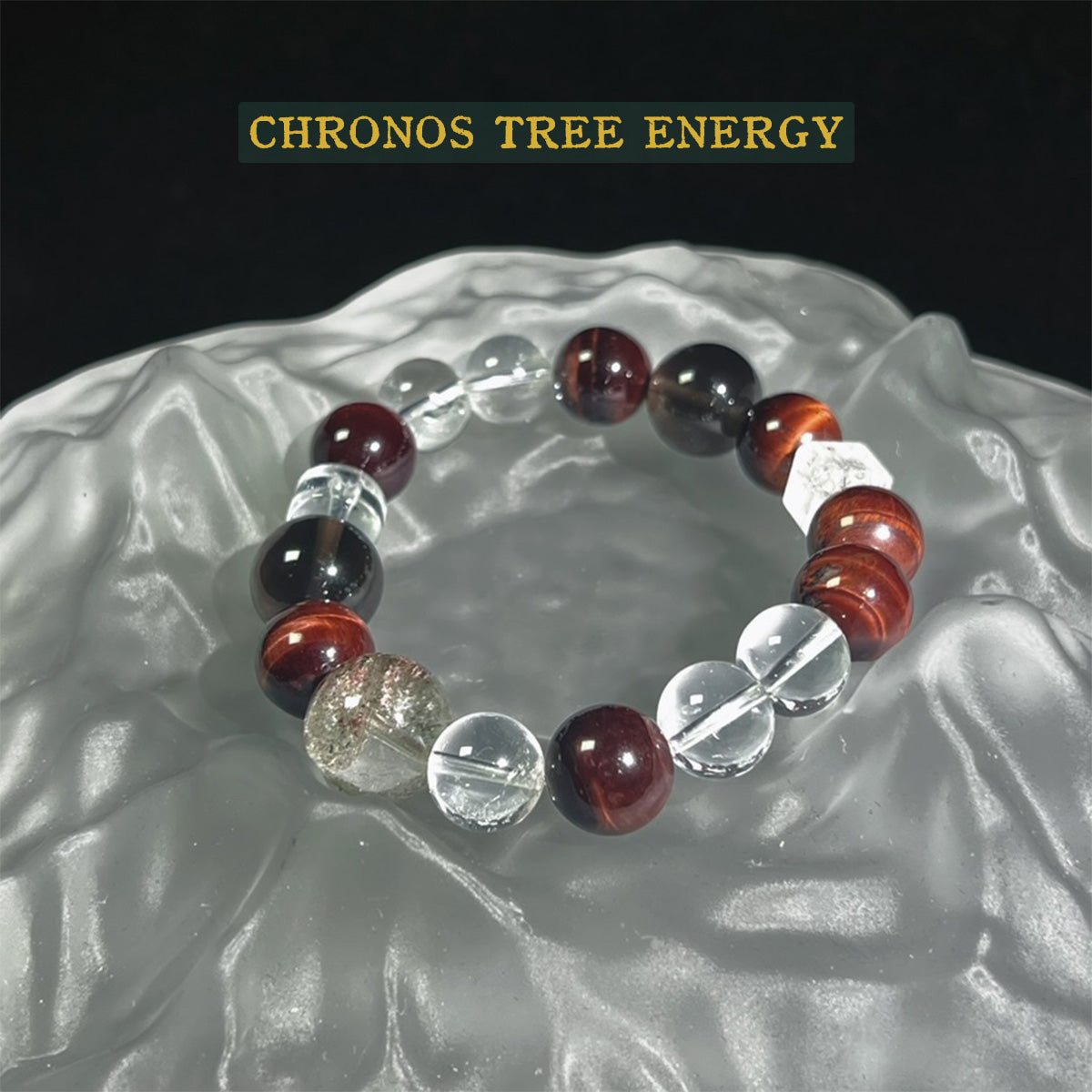 Tigerite｜Smoky Quartz｜Rock Crystal｜Jewelry Bracelet - Chronos Tree Energy
