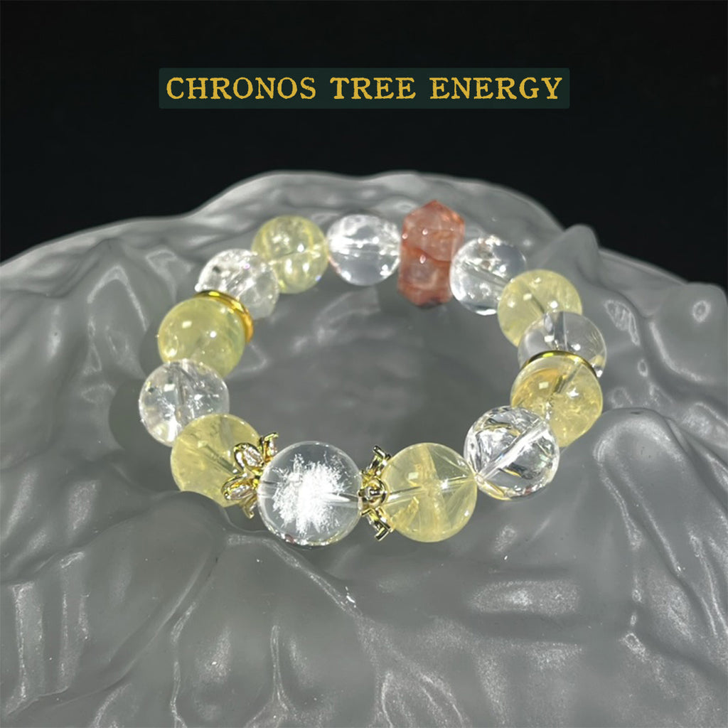 Hematoid Quartz｜Citrine｜Phantom Quartz｜Jewelry Bracelet - Chronos Tree Energy