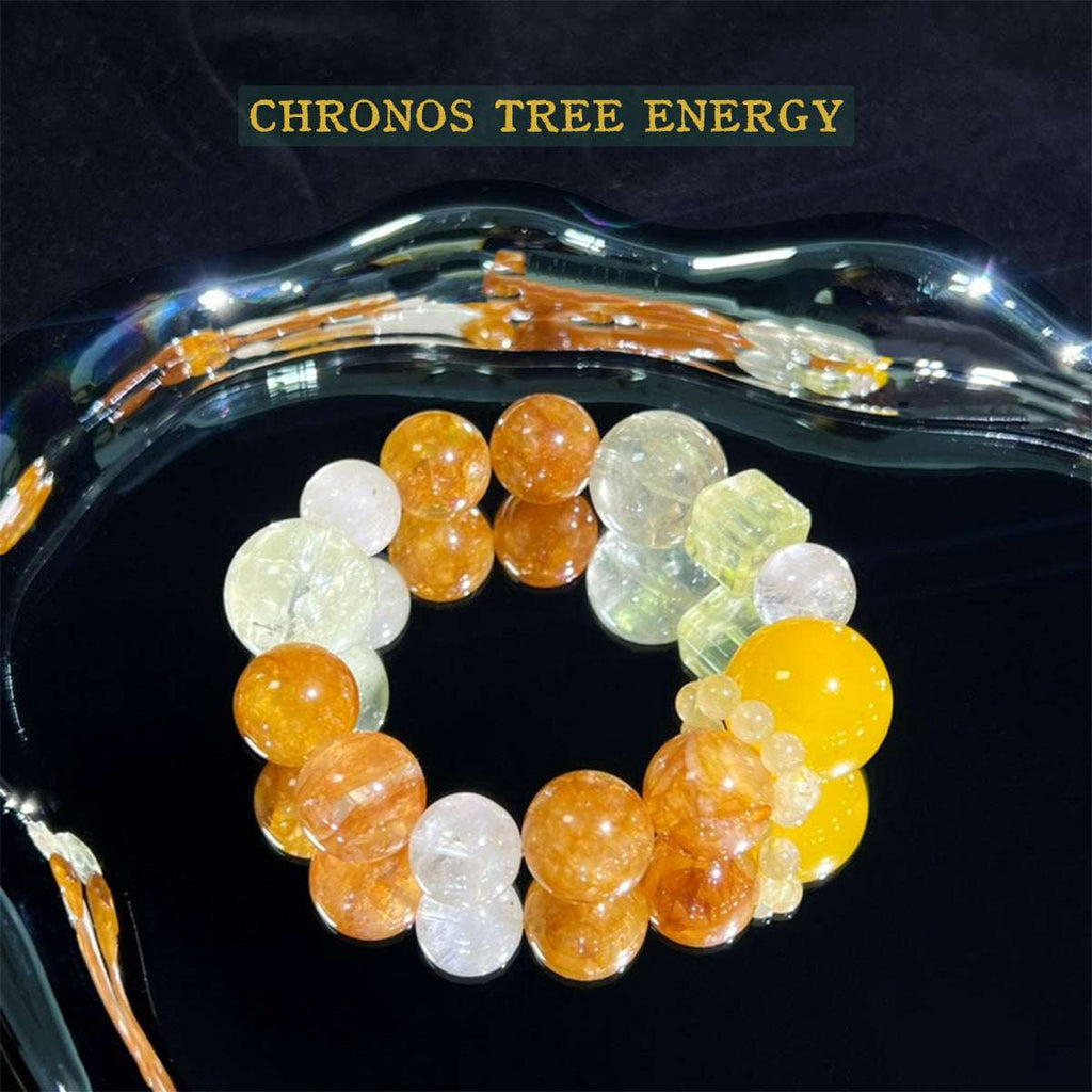 Carnelian｜Hematoid Quartz‌｜Citrine｜Golden Healer｜Rock Crystal｜Jewelry Bracelet - Chronos Tree Energy
