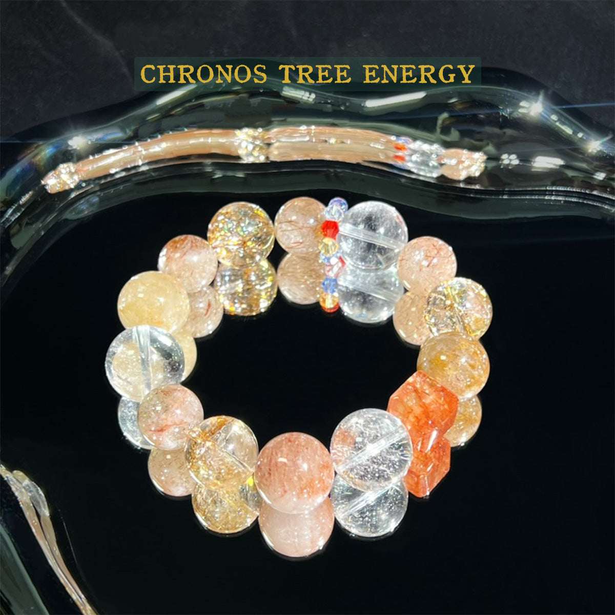 Phantom Ouartz｜Lucky Koi Crystal｜Super Seven｜Jewelry Bracelet - Chronos Tree Energy