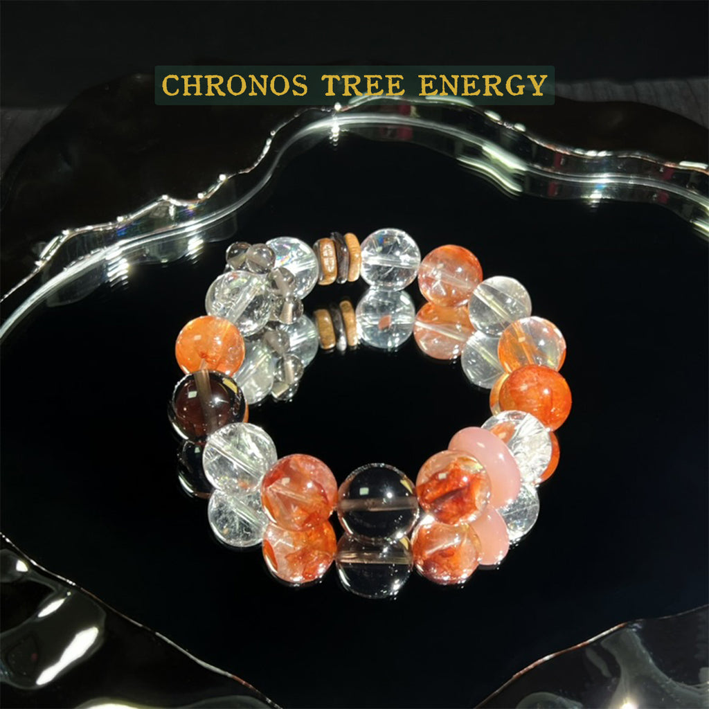 Hematoid Ouartz｜SmokyQuartz｜Rock Crystal｜Jewelry Bracelet - Chronos Tree Energy