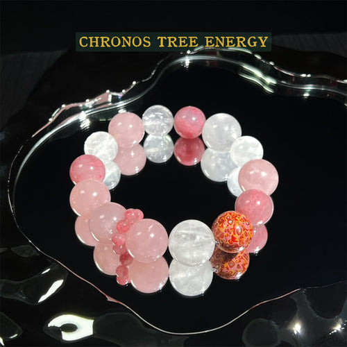 Rose Quartz｜Rock Crystal｜Rhodonite｜Jewelry Bracelet - Chronos Tree Energy