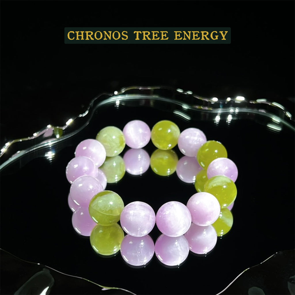 Kunzite｜Serpentine Jade｜Jewelry Bracelet - Chronos Tree Energy