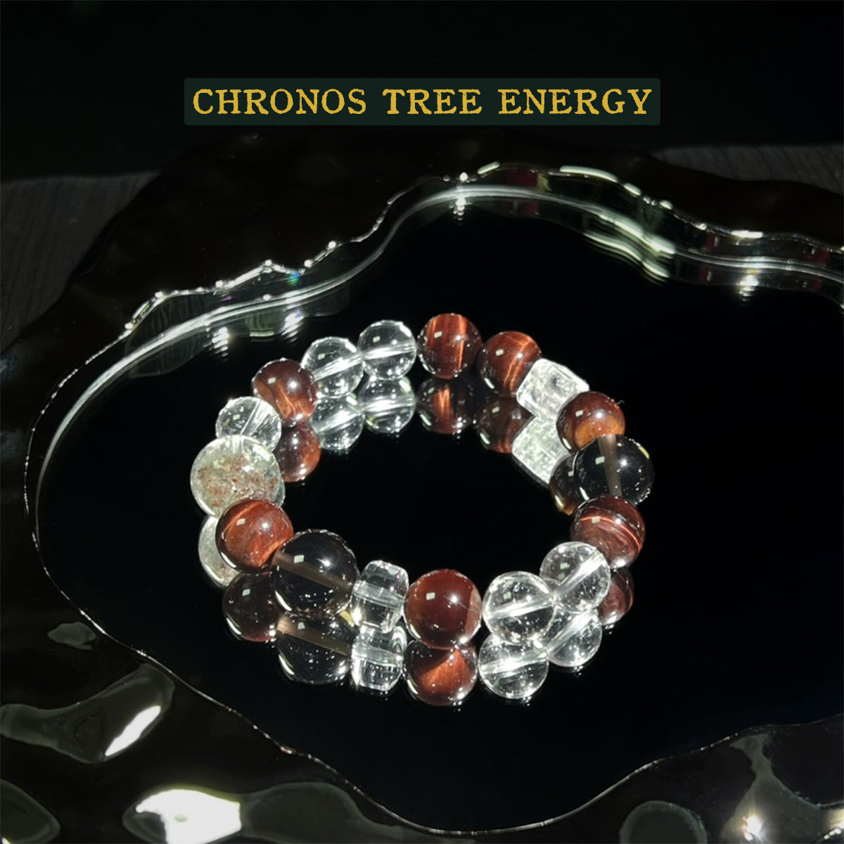 Tigerite｜Smoky Quartz｜Rock Crystal｜Jewelry Bracelet - Chronos Tree Energy