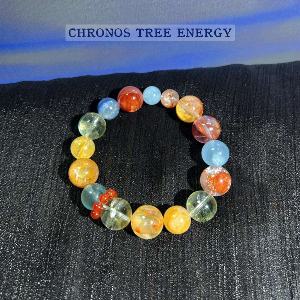 Hematoid Quartz｜Golden Healer｜Aquamarine｜Citrine｜Kyanite｜Jewelry Bracelet - Chronos Tree Energy