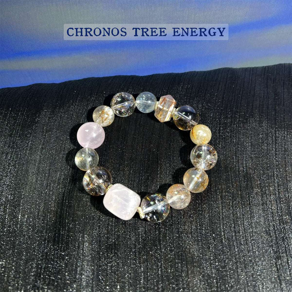 Super Seven｜Rose Quartz｜Jewelry Bracelet - Chronos Tree Energy