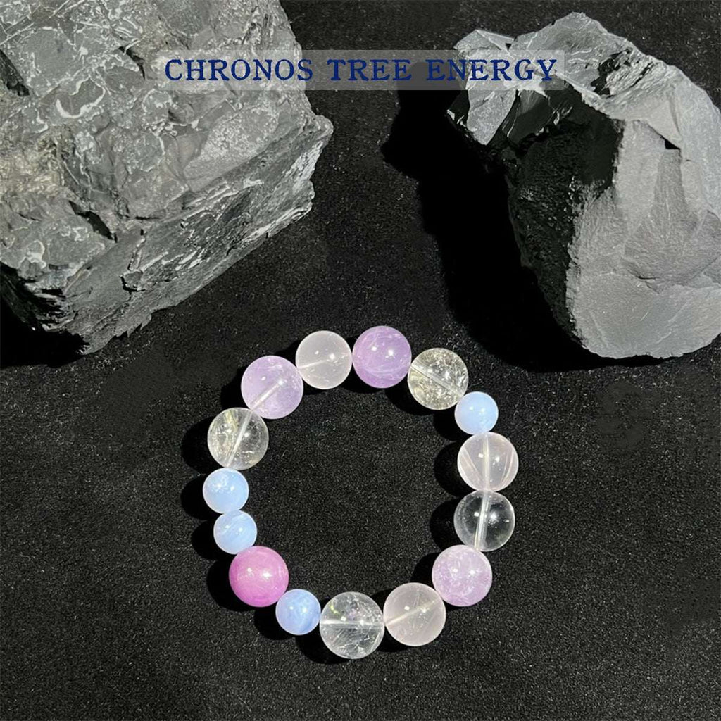 Blue Lace Agate｜Amethyst｜Rock Crystal｜Kunzite｜Jewelry Bracelet - Chronos Tree Energy