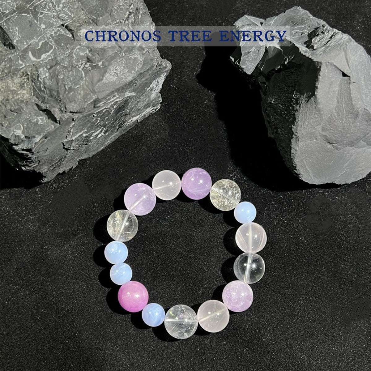 Blue Lace Agate｜Amethyst｜Rock Crystal｜Kunzite｜Jewelry Bracelet - Chronos Tree Energy