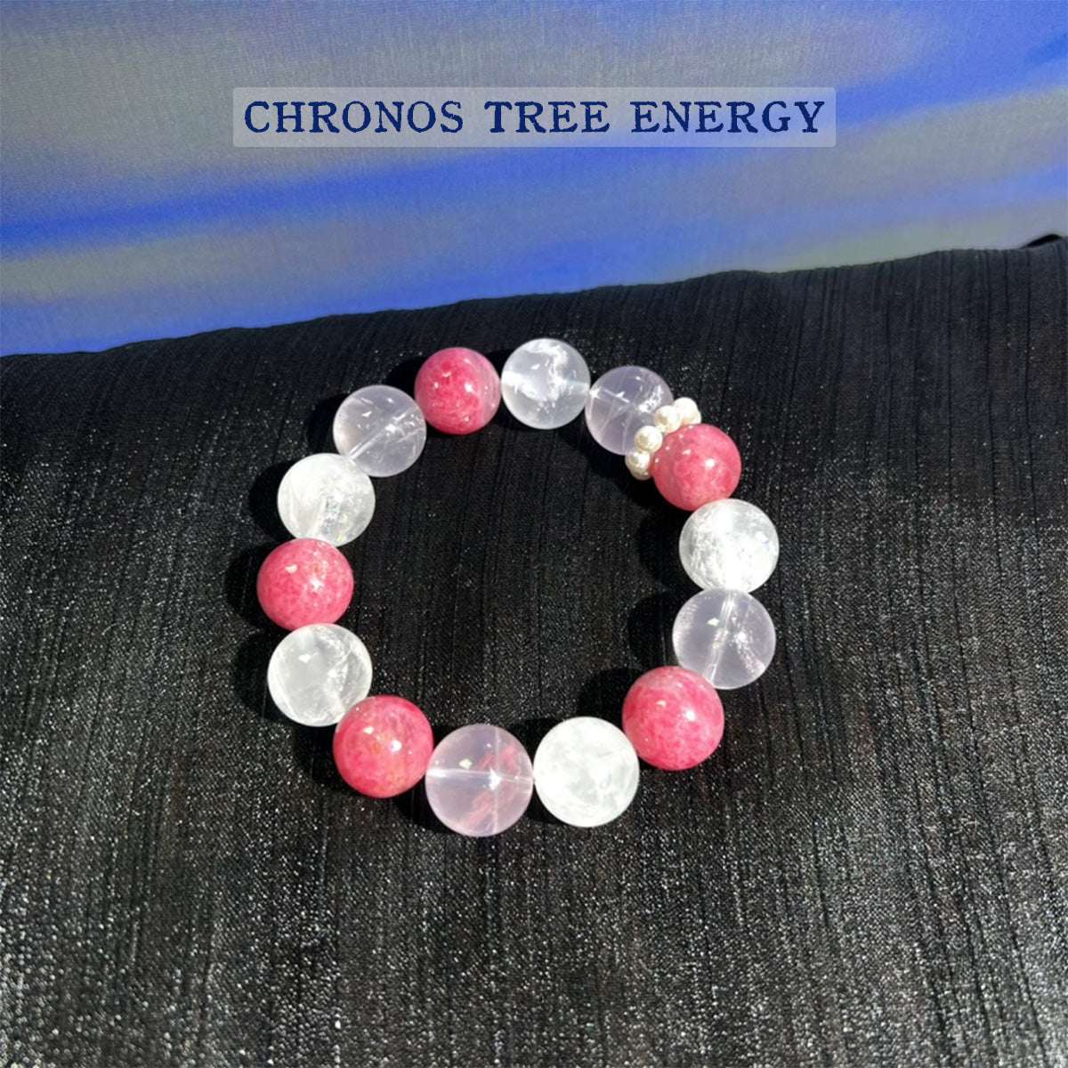 Rhodonite｜Rose Quartz｜Rock Crystal｜Jewelry Bracelet - Chronos Tree Energy