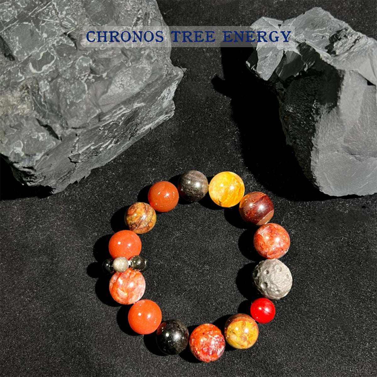 Hematoid Quartz｜Aurora Quartz｜Tigereye｜Obsidian｜Red Agate｜Jewelry Bracelet - Chronos Tree Energy