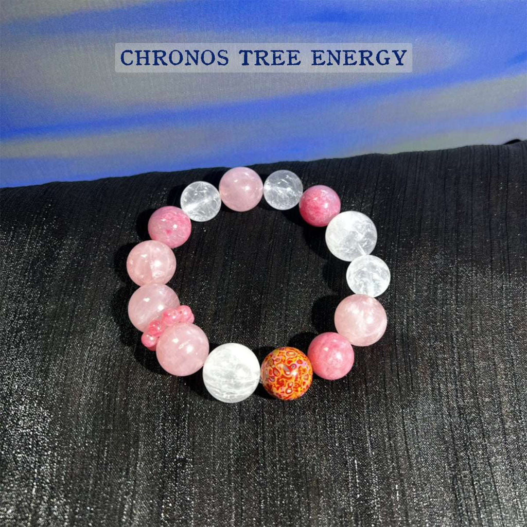 Rose Quartz｜Rock Crystal｜Rhodonite｜Jewelry Bracelet - Chronos Tree Energy