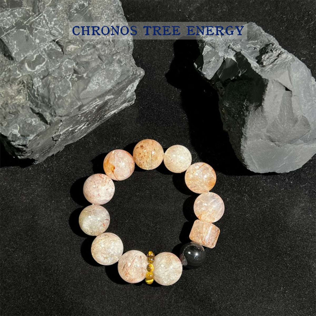 Super Seven｜Silver Obsidian｜Jewelry Bracelet - Chronos Tree Energy