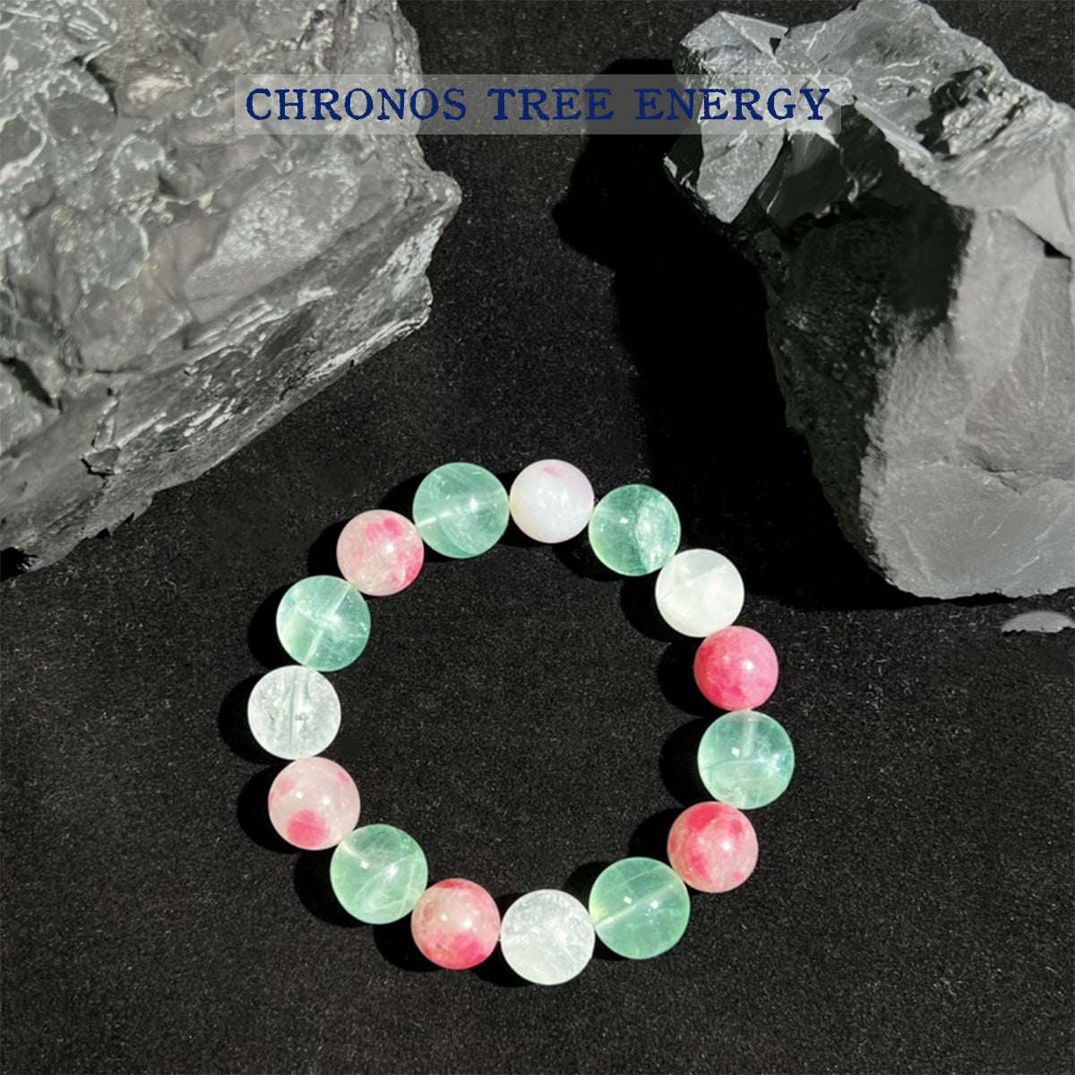 Fluorite｜Rock Crystal｜Rhodonite｜Jewelry Bracelet - Chronos Tree Energy
