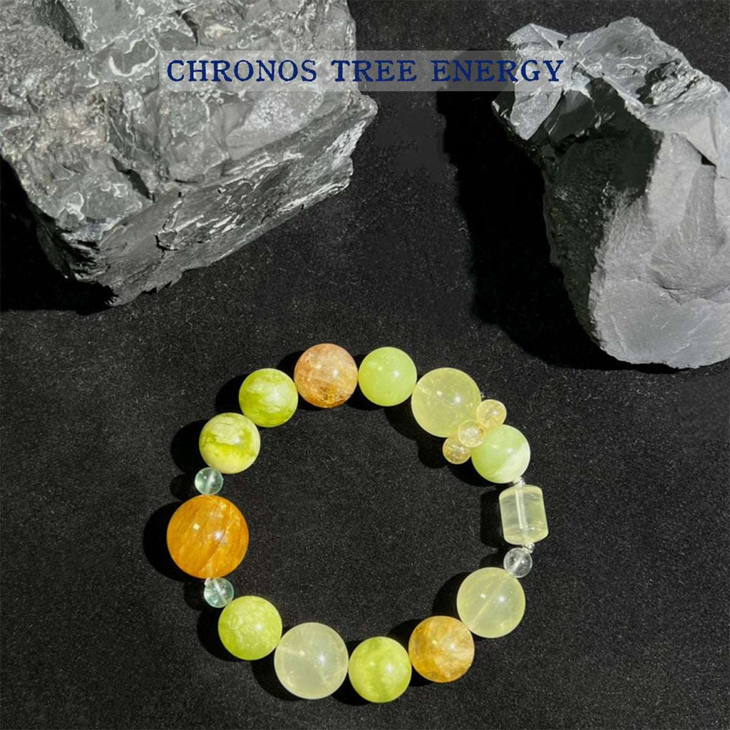Golden Healer｜Serpentine Jade｜Citrine｜Topaz｜Jewelry Bracelet - Chronos Tree Energy