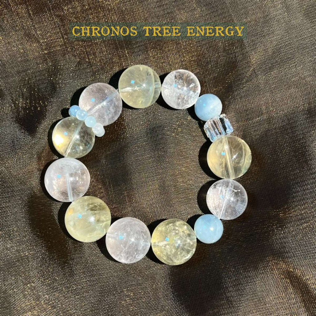Citrine｜Rock Crystal｜Aquamarine｜Jewelry Bracelet - Chronos Tree Energy