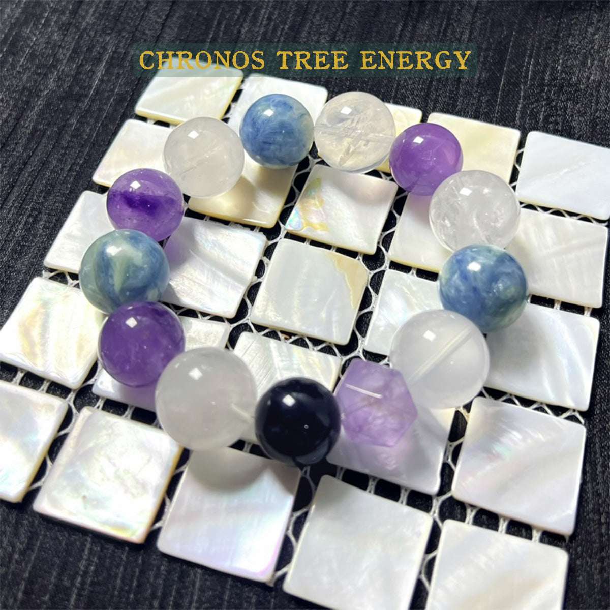 Kyanite｜Amethyst｜Rock Crystal｜Obsidian｜Jewelry Bracelet - Chronos Tree Energy