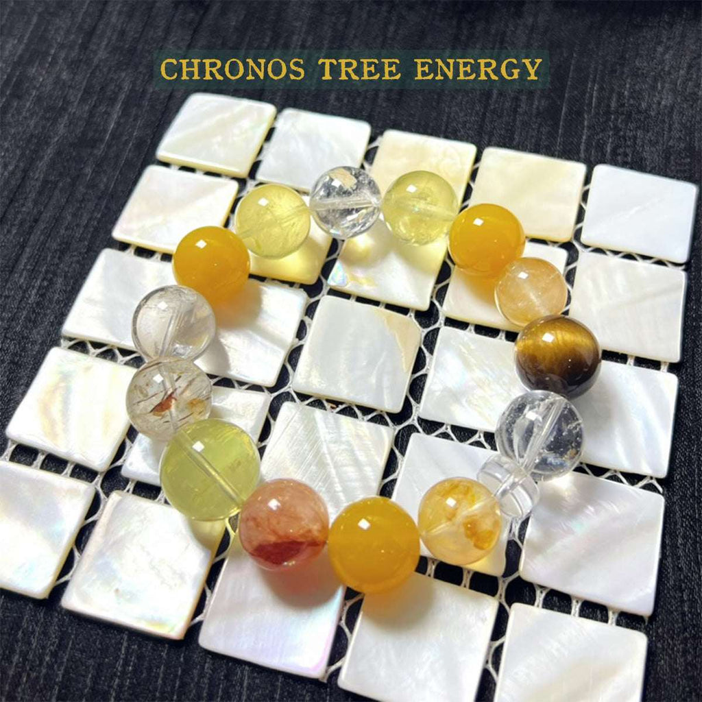 Citrine｜Tigerite｜Carnelian｜Rock Crystal｜Jewelry Bracelet - Chronos Tree Energy