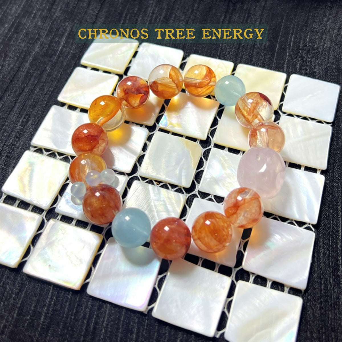 Hematoid Quartz｜Aquamarine｜Rose Quartz｜Jewelry Bracelet - Chronos Tree Energy
