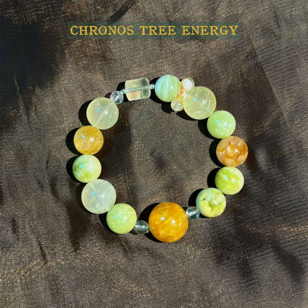 Golden Healer｜Serpentine Jade｜Citrine｜Topaz｜Jewelry Bracelet - Chronos Tree Energy