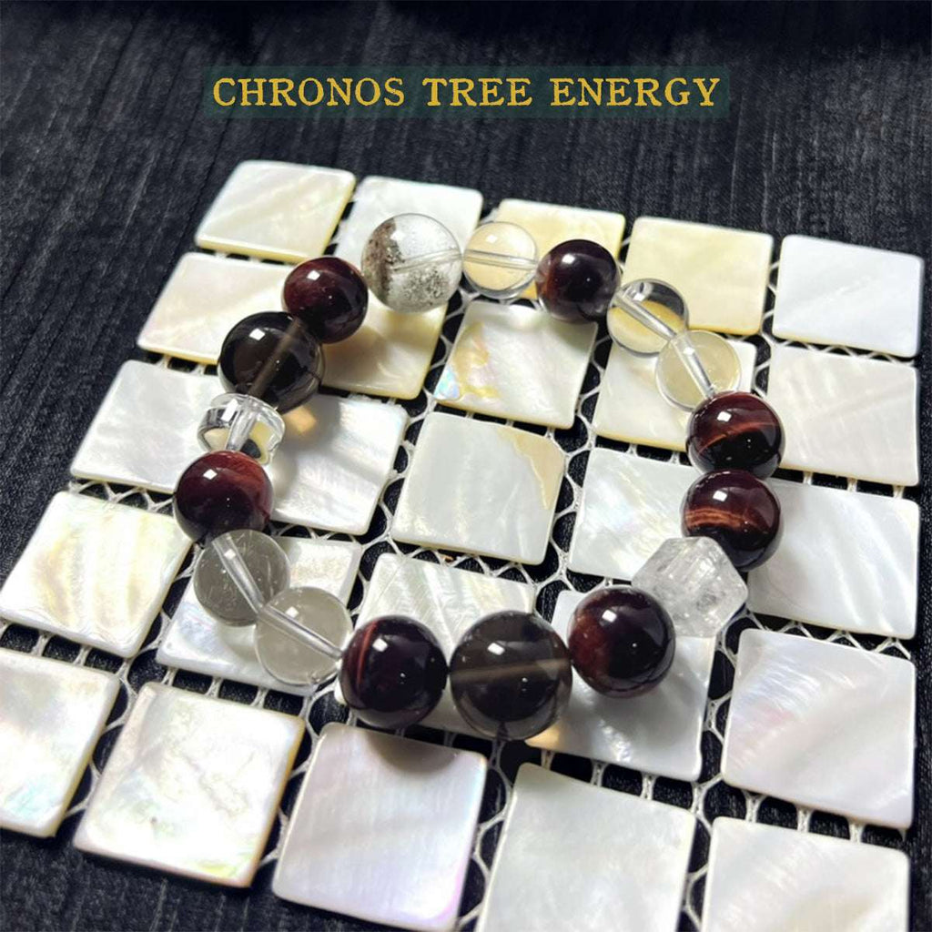 Tigerite｜Smoky Quartz｜Rock Crystal｜Jewelry Bracelet - Chronos Tree Energy