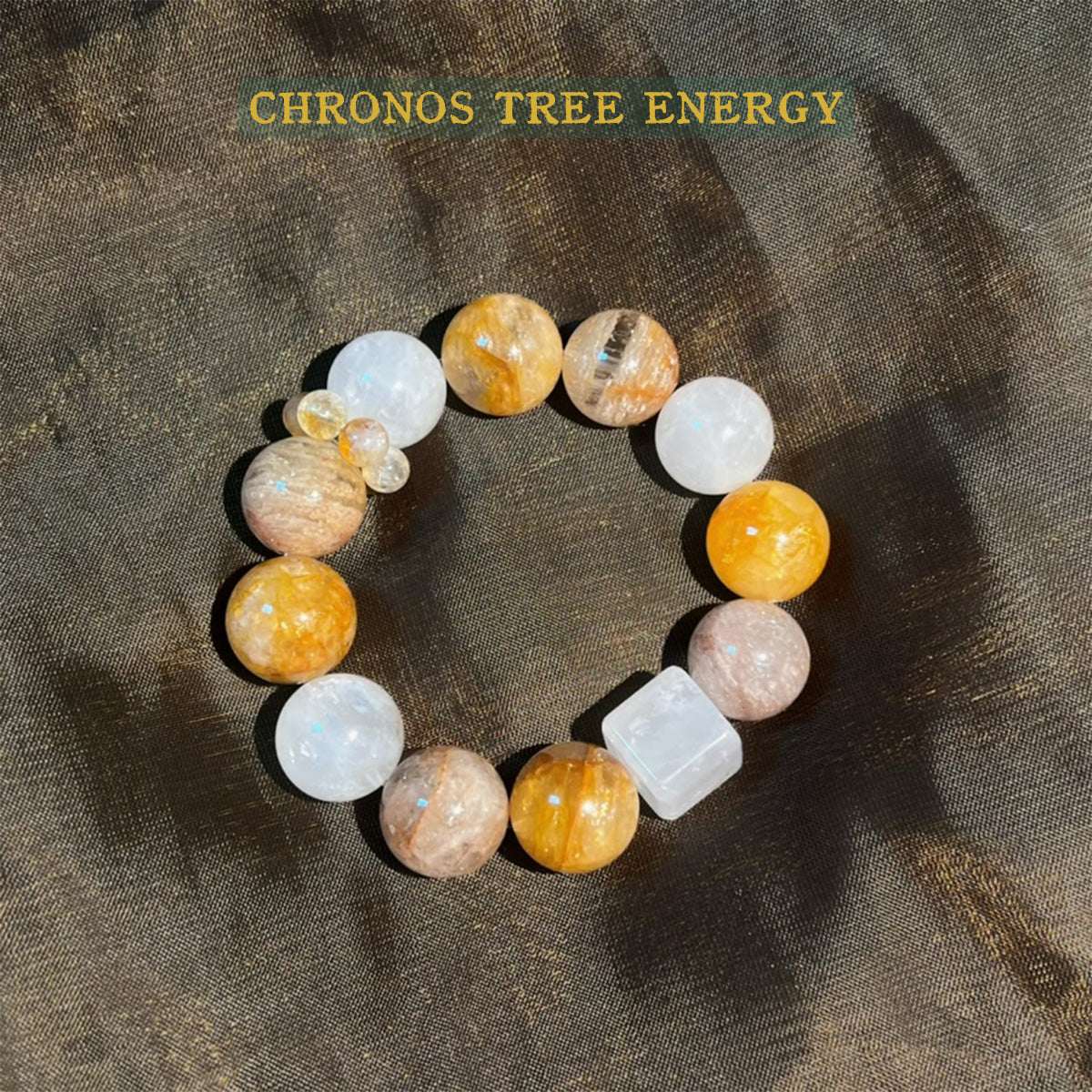 Phantom Quartz｜Golden Healer｜Jewelry Bracelet - Chronos Tree Energy