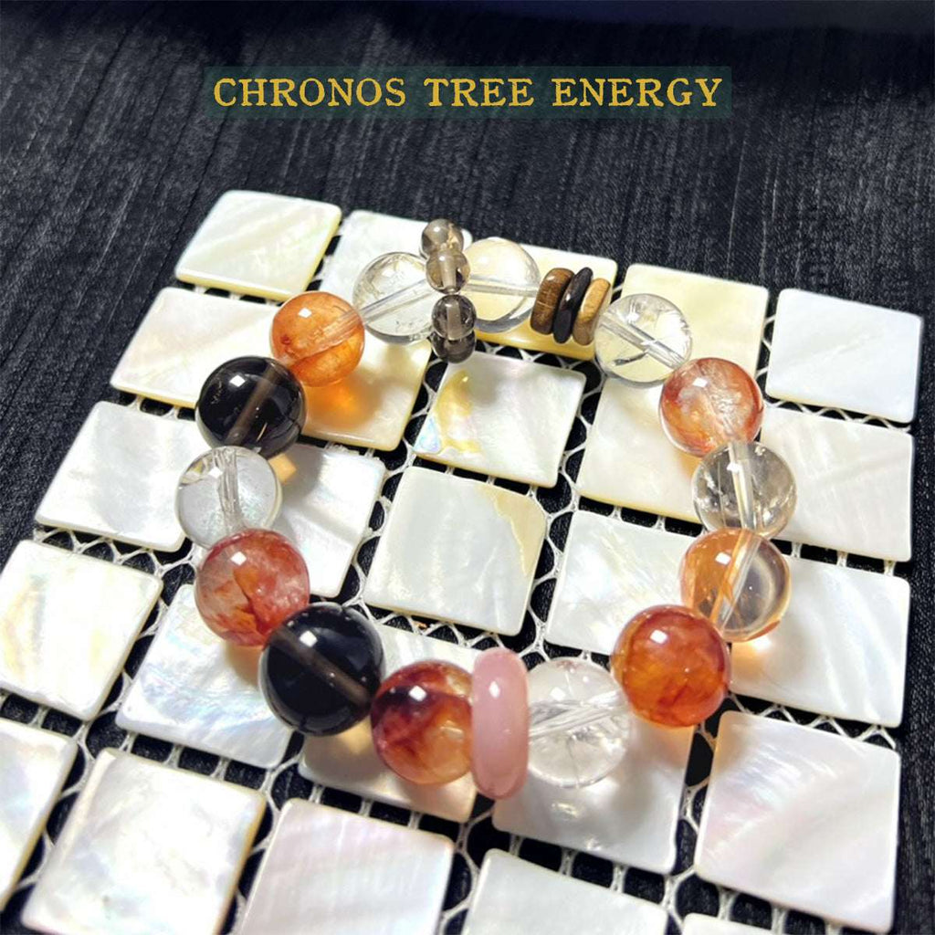 Hematoid Ouartz｜SmokyQuartz｜Rock Crystal｜Jewelry Bracelet - Chronos Tree Energy