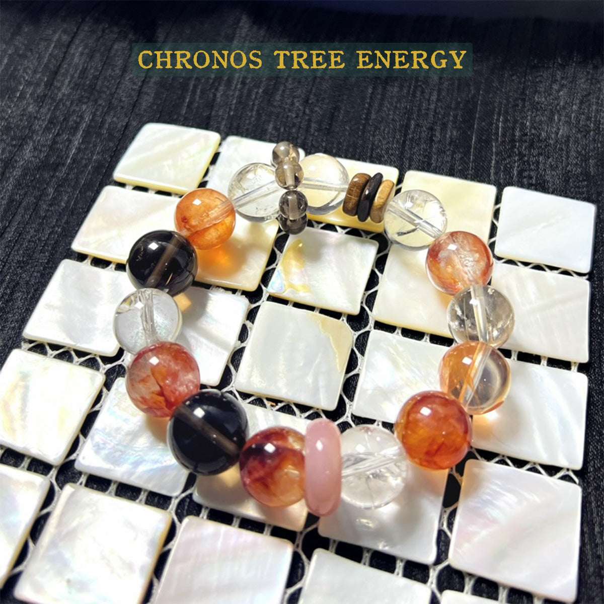 Hematoid Ouartz｜SmokyQuartz｜Rock Crystal｜Jewelry Bracelet - Chronos Tree Energy