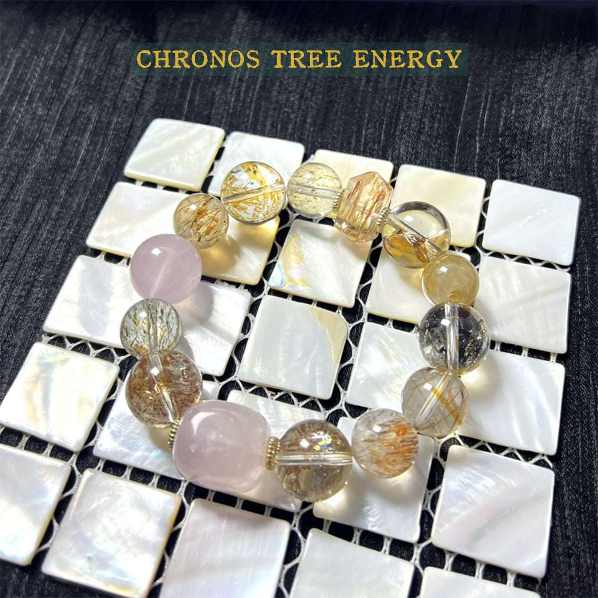 Super Seven｜Rose Quartz｜Jewelry Bracelet - Chronos Tree Energy