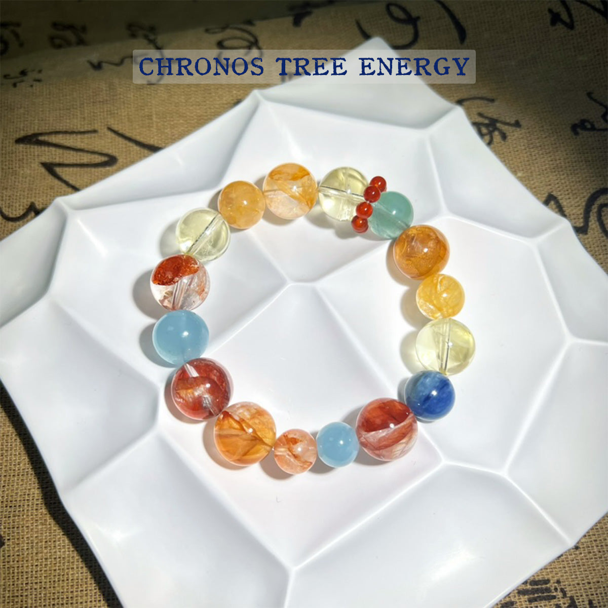 Hematoid Quartz｜Golden Healer｜Aquamarine｜Citrine｜Kyanite｜Jewelry Bracelet - Chronos Tree Energy