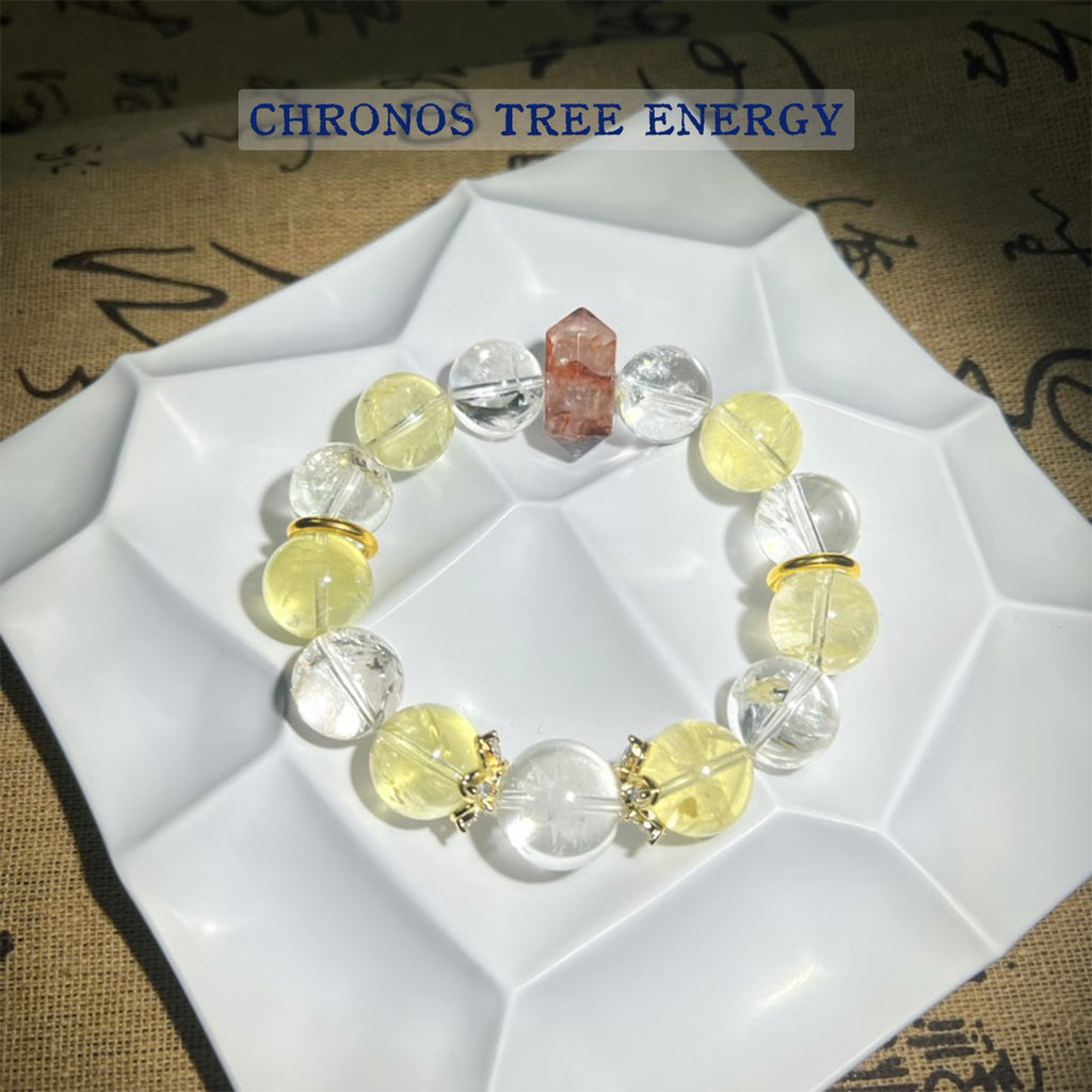 Hematoid Quartz｜Citrine｜Phantom Quartz｜Jewelry Bracelet - Chronos Tree Energy