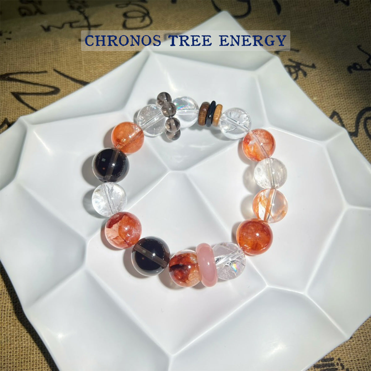 Hematoid Ouartz｜SmokyQuartz｜Rock Crystal｜Jewelry Bracelet - Chronos Tree Energy