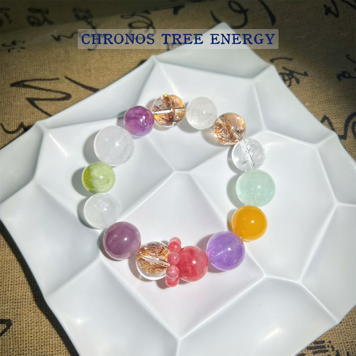 Amethyst｜Rock Crystal｜Super Seven‌｜Rhodonite｜Serpentine Jade｜Phantom Quartz｜Carnelian｜Jewelry Bracelet - Chronos Tree Energy
