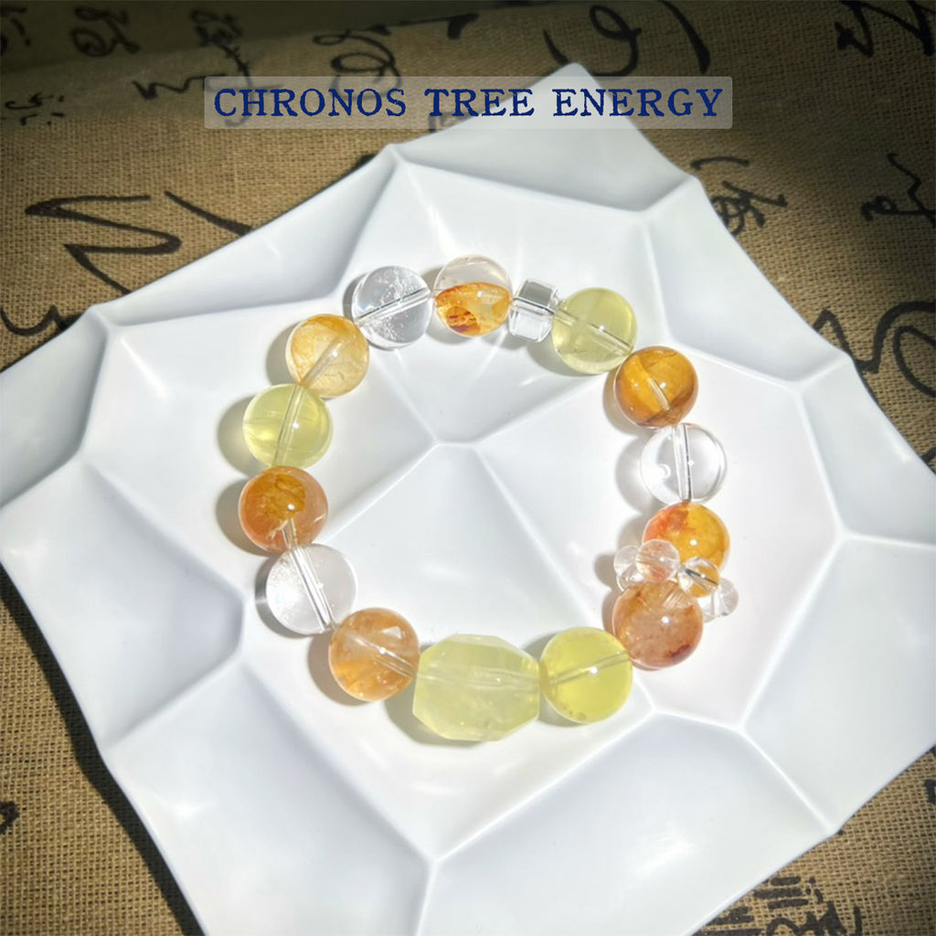 Golden Healer｜Citrine｜Rock Crystal｜Jewelry Bracelet - Chronos Tree Energy