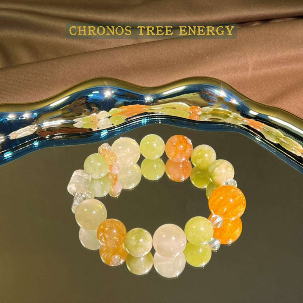 Golden Healer｜Serpentine Jade｜Citrine｜Topaz｜Jewelry Bracelet - Chronos Tree Energy