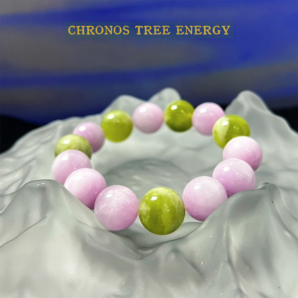Kunzite｜Serpentine Jade｜Jewelry Bracelet - Chronos Tree Energy