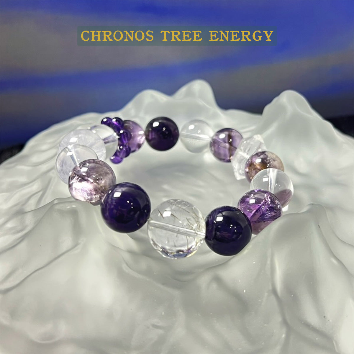 Amethyst｜Rock Crystal｜Super Seven｜Jewelry Bracelet - Chronos Tree Energy