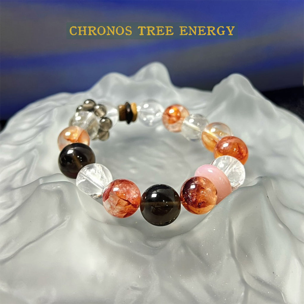 Hematoid Ouartz｜SmokyQuartz｜Rock Crystal｜Jewelry Bracelet - Chronos Tree Energy