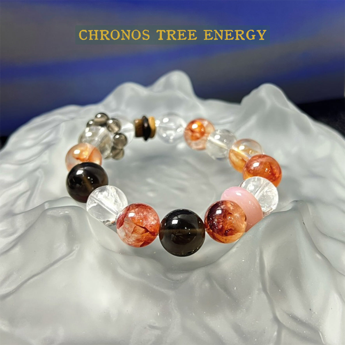 Hematoid Ouartz｜SmokyQuartz｜Rock Crystal｜Jewelry Bracelet - Chronos Tree Energy