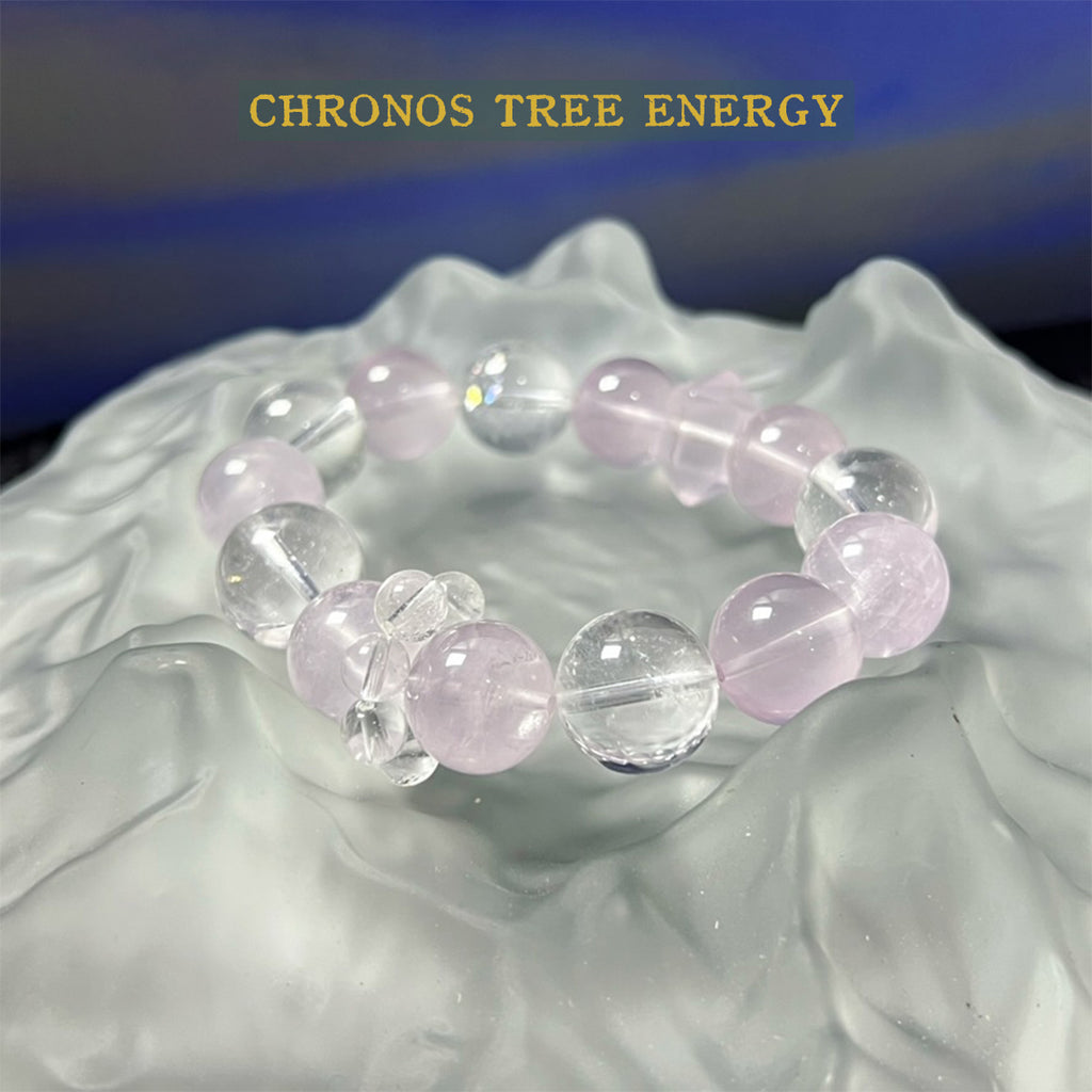 Rose Quartz｜Rock Crystal｜Jewelry Bracelet - Chronos Tree Energy
