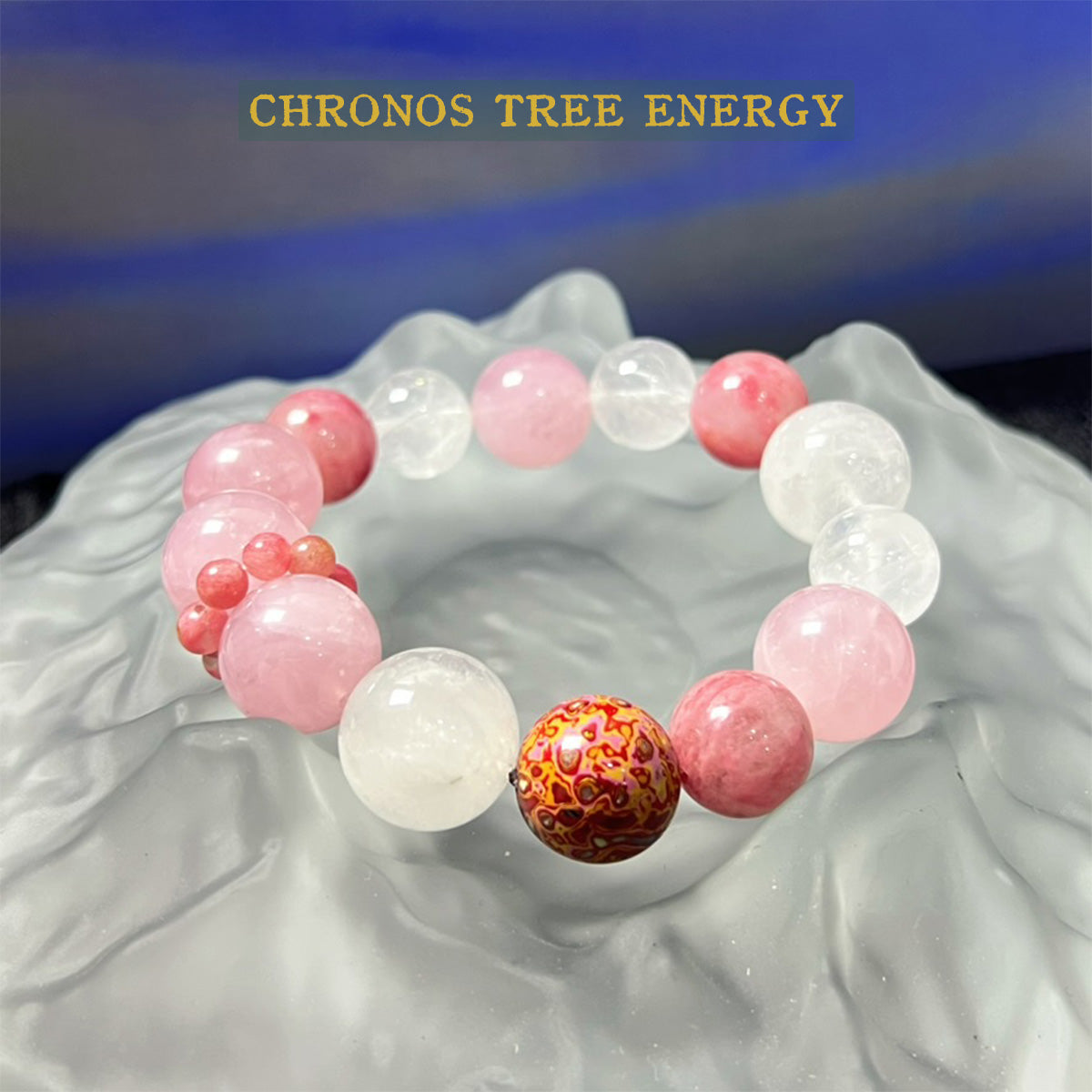 Rose Quartz｜Rock Crystal｜Rhodonite｜Jewelry Bracelet - Chronos Tree Energy
