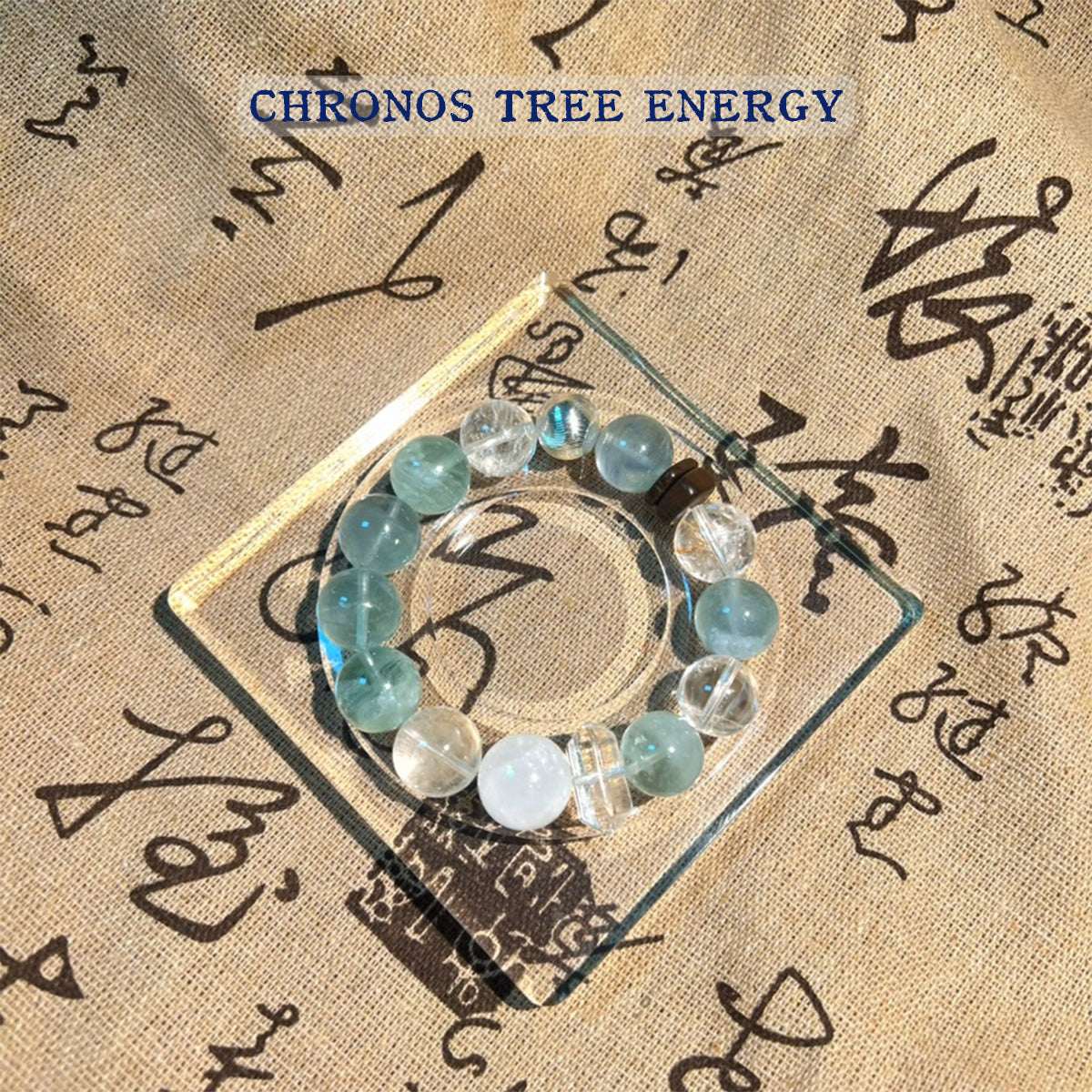 Green Fluorite｜White-Phantom｜Rock Crystal｜Jewelry Bracelet - Chronos Tree Energy