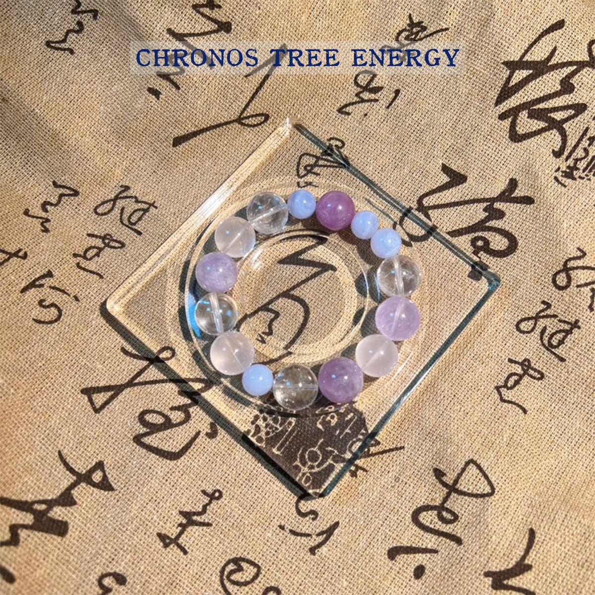 Blue Lace Agate｜Amethyst｜Rock Crystal｜Kunzite｜Jewelry Bracelet - Chronos Tree Energy